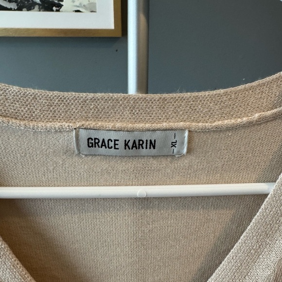 Grace Karin Women's Tan Sweater - Picture 2 of 4